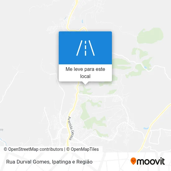 Rua Durval Gomes mapa