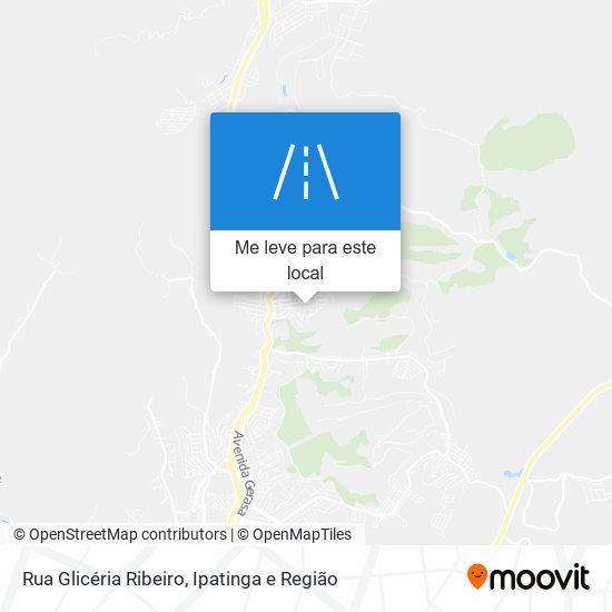 Rua Glicéria Ribeiro mapa