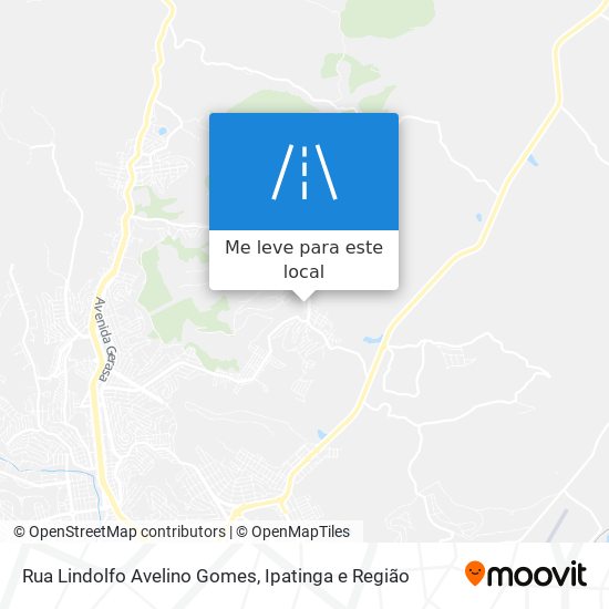 Rua Lindolfo Avelino Gomes mapa