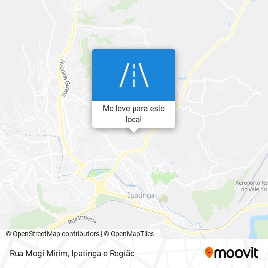 Rua Mogi Mirim mapa