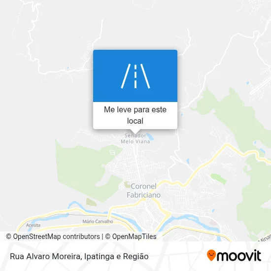 Rua Alvaro Moreira mapa