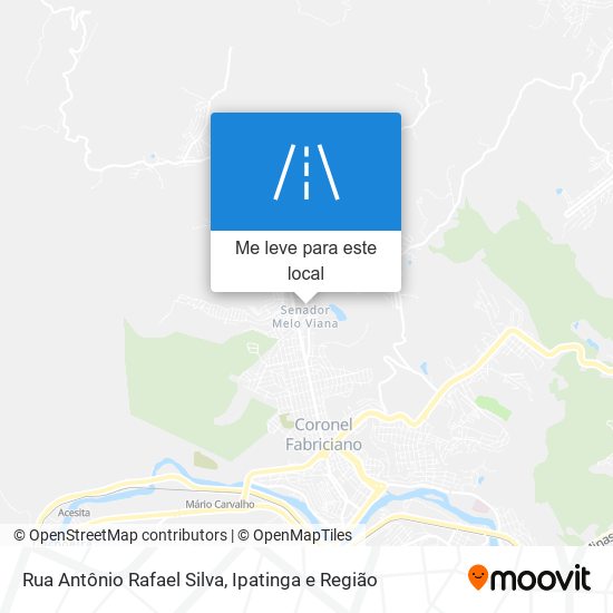 Rua Antônio Rafael Silva mapa