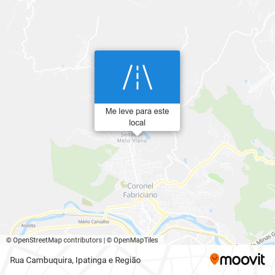 Rua Cambuquira mapa