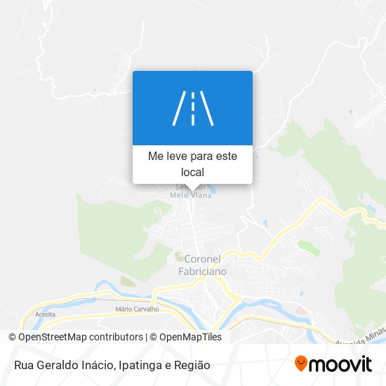 Rua Geraldo Inácio mapa