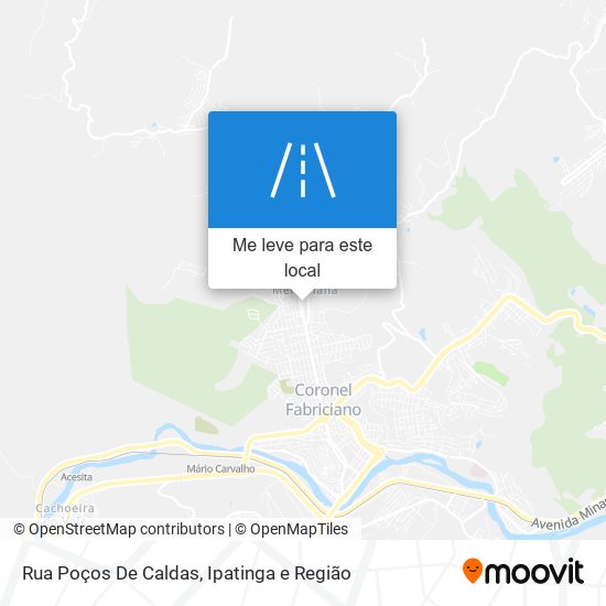 Rua Poços De Caldas mapa