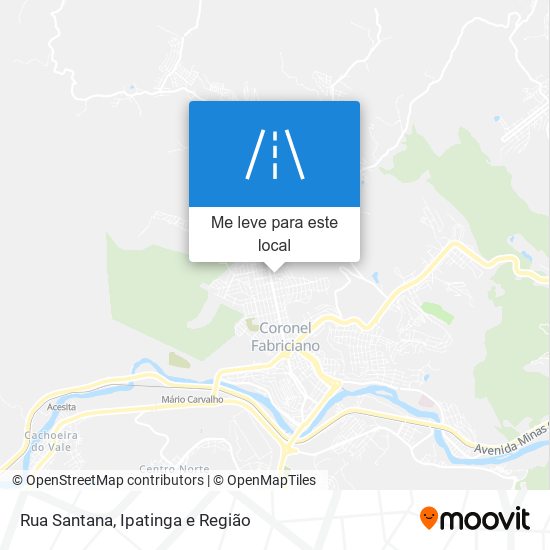 Rua Santana mapa