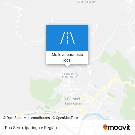 Rua Serro mapa