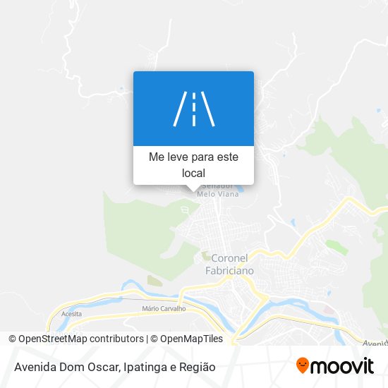 Avenida Dom Oscar mapa