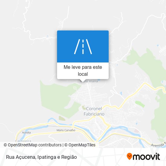 Rua Açucena mapa