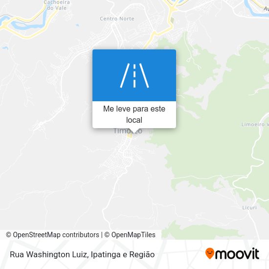 Rua Washington Luiz mapa
