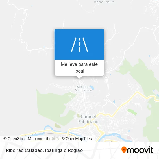 Ribeirao Caladao mapa