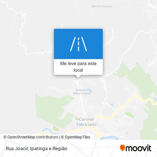 Rua Joacir mapa