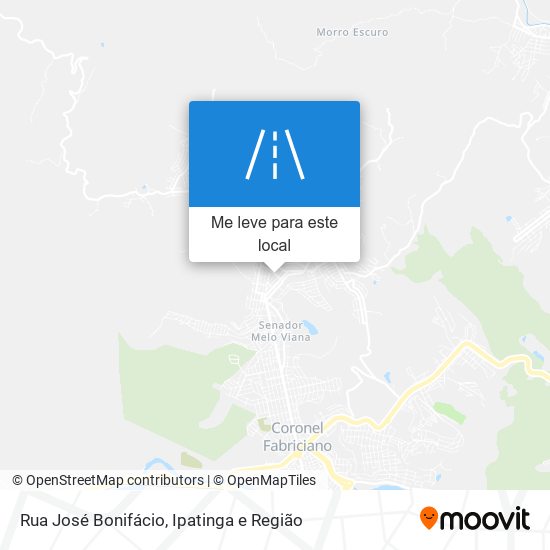 Rua José Bonifácio mapa