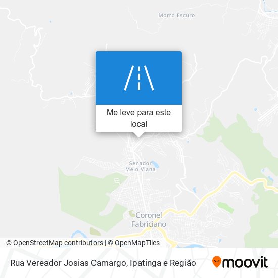 Rua Vereador Josias Camargo mapa