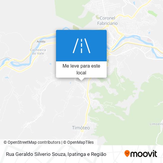 Rua Geraldo Silverio Souza mapa