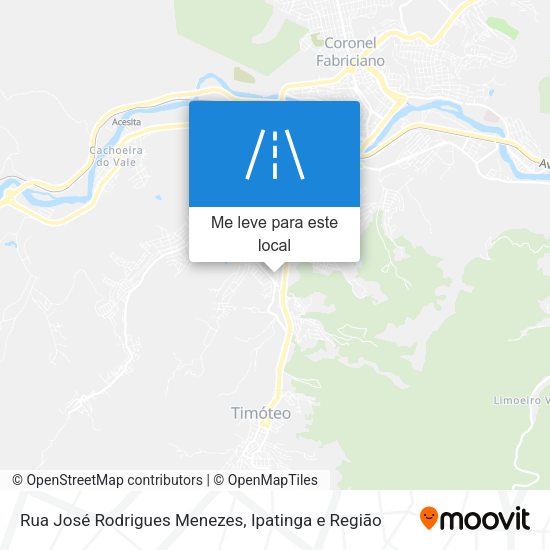 Rua José Rodrigues Menezes mapa