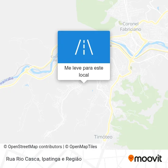 Rua Rio Casca mapa