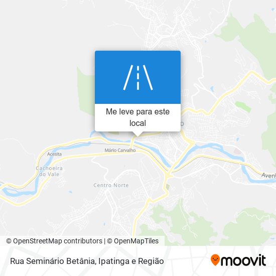 Rua Seminário Betânia mapa