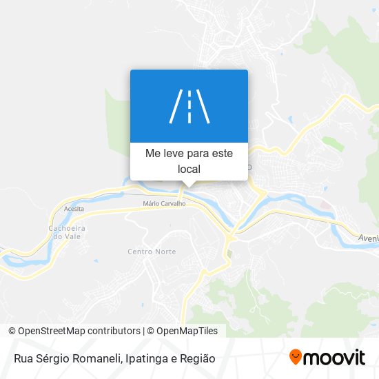 Rua Sérgio Romaneli mapa