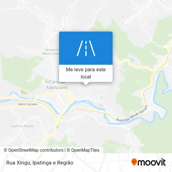 Rua Xingu mapa