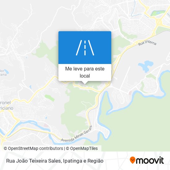 Rua João Teixeira Sales mapa