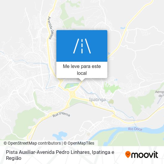 Pista Auxiliar-Avenida Pedro Linhares mapa