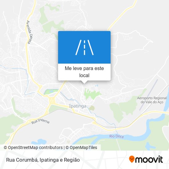 Rua Corumbá mapa