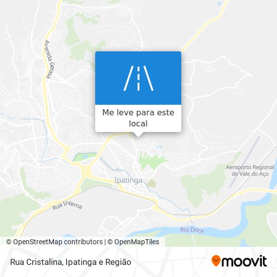 Rua Cristalina mapa