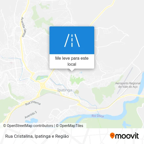 Rua Cristalina mapa