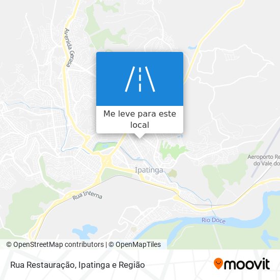 Rua Restauração mapa