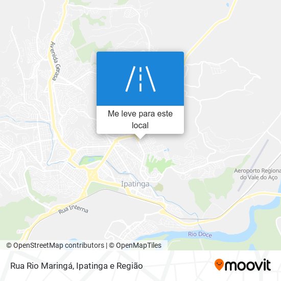 Rua Rio Maringá mapa