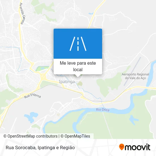 Rua Sorocaba mapa