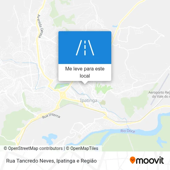 Rua Tancredo Neves mapa