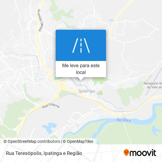 Rua Teresópolis mapa