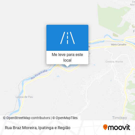 Rua Braz Moreira mapa