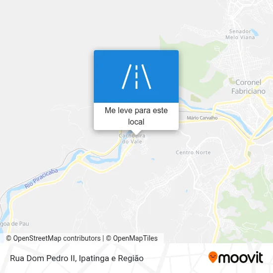Rua Dom Pedro II mapa