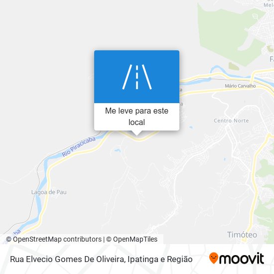 Rua Elvecio Gomes De Oliveira mapa