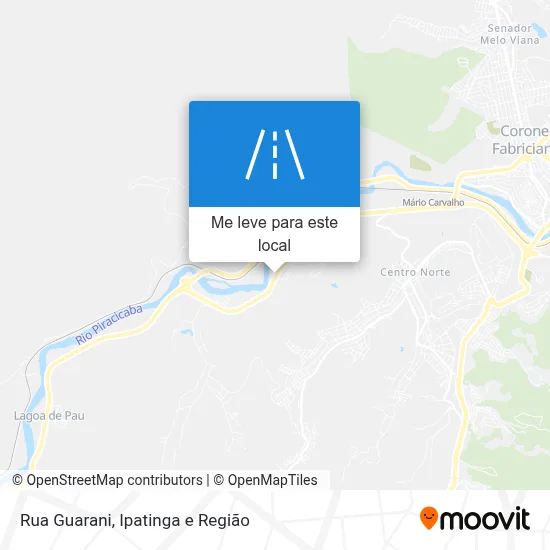 Rua Guarani mapa