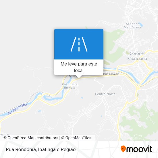 Rua Rondônia mapa
