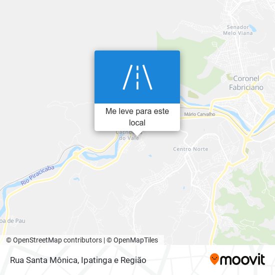 Rua Santa Mônica mapa