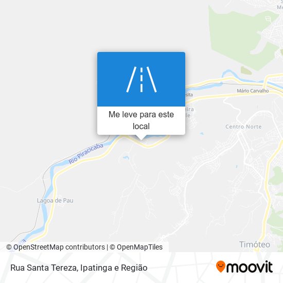 Rua Santa Tereza mapa