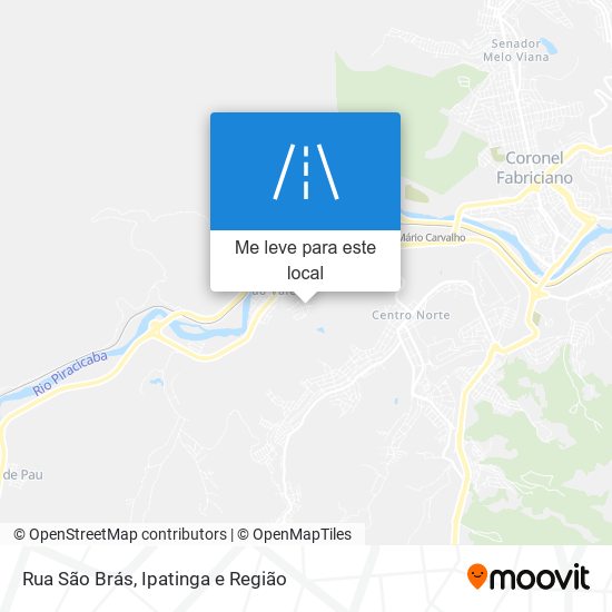 Rua São Brás mapa