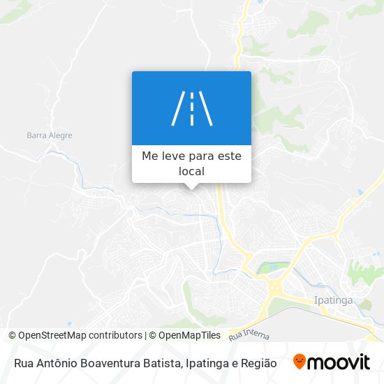 Rua Antônio Boaventura Batista mapa