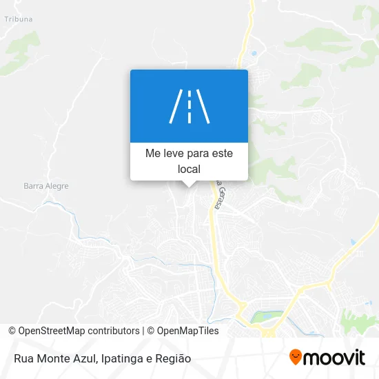 Rua Monte Azul mapa