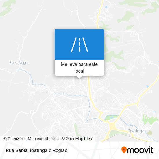 Rua Sabiá mapa