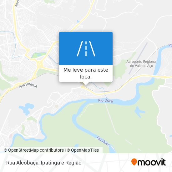 Rua Alcobaça mapa