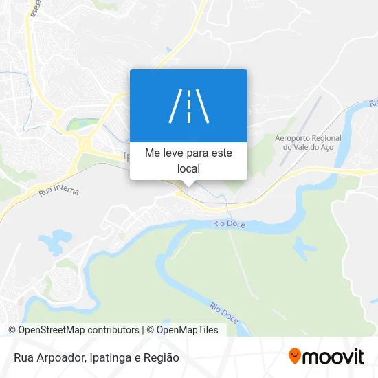 Rua Arpoador mapa