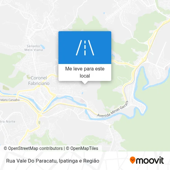 Rua Vale Do Paracatu mapa