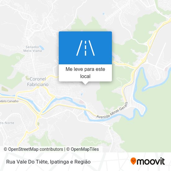 Rua Vale Do Tiête mapa