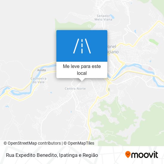 Rua Expedito Benedito mapa